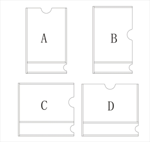 1寸2寸3寸4寸5寸6寸78寸照片插卡槽签名名字条亚克力证件健康插盒