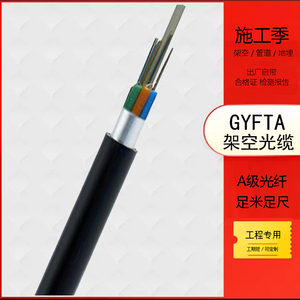 GYFTA单模4芯非金属芯8/12b1层绞式室外抗拉防风铠装管道架空光缆