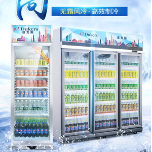 达克斯冰柜超市立式饮料展示柜汽水啤酒冷藏商用冰箱单双门保鲜柜