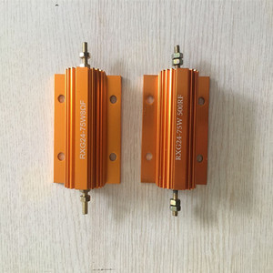 RXG24-75W大功率黄金铝壳电阻器放电预充电阻0.1欧2R3456789负载