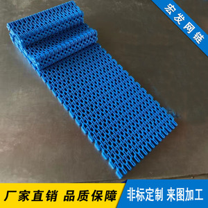 塑料链板输送带定制耐高温流水线尼龙传动带抗压PP食品级塑料网带