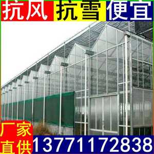 玻璃温室大棚厂阳光板棚骨架中空浮法玻璃大棚支架钢管架智能温室