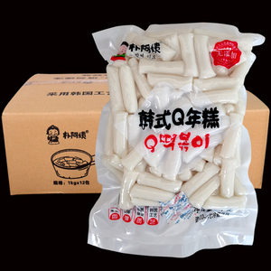 朴阿姨韩式年糕1kg*12包整箱炸鸡年糕条韩国即食部队火锅速食商用