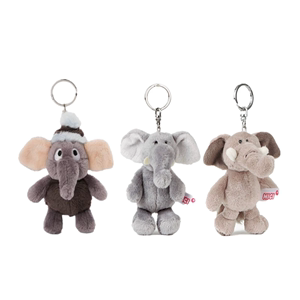 NICI正品可爱小象钥匙扣包包挂件毛绒玩具玩偶情侣圣诞新年礼物