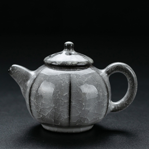 黑冰花茶壶陶瓷冰裂功夫泡茶器结晶釉三才盖碗家用茶具茶器单杯子