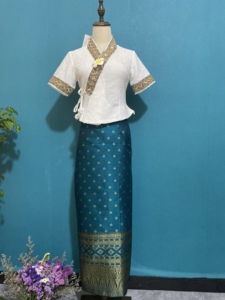 傣族服装女云南西双版纳西北旅游日常套装名族风服饰写真拍照泰式