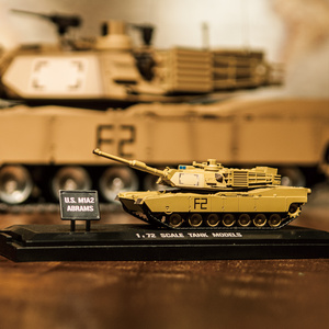 恒龙坦克玩具车1:72迷你儿童军事静态模型战车美国M1A2德国虎1