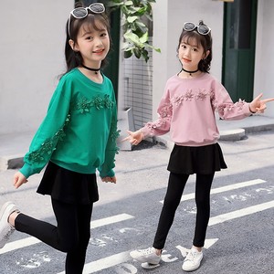 女童春装时髦套装洋气2024年新款儿童韩版女孩春秋卫衣裙裤两件套