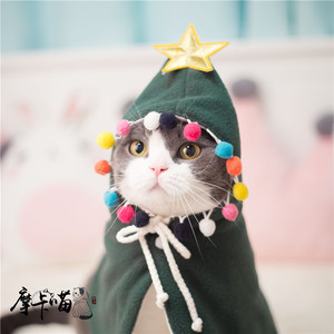 猫咪狗狗服饰万圣节圣诞节猫咪披风搞怪超人装扮斗篷披肩宠物衣服