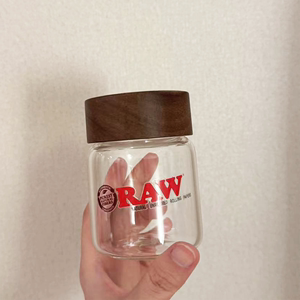 RAW烟草保湿罐烟丝盒储存罐密封罐玻璃小号大号密封超轻便携家用