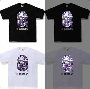 BAPE HONGKONG香港15周年限定 铜锣湾迷彩3M反光 怪兽大楼风景Tee