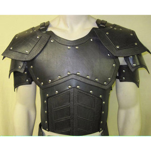 中世纪胸甲铠甲皮甲肩甲cosplay维京时期武士骑士装扮人造皮革