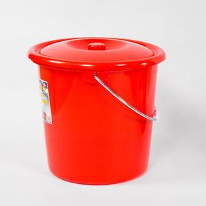 广州洛民珠江水桶11升14升15升17升18升21升22升塑料红桶带盖胶桶