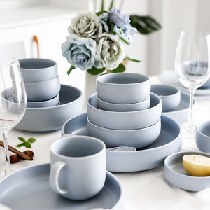 造器碗碟盘子套装家用简约欧式自由组合北欧风格创意陶瓷餐具ins