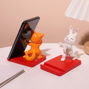 卡通动物手机架支架桌面苹果华为ipad平板万能支撑床头懒人固定器