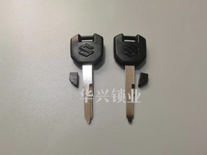 铃木GSX250/R DL250摩托车电门锁钥匙坯防盗可装芯片备用钥匙胚子
