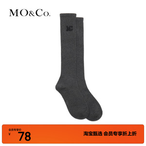 MOCO秋季MCLOGO舒适透气高筒袜袜子MBC3SOK001