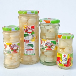 桂钦荔枝罐头600g玻璃瓶装蜜饯罐头烘焙原料商用即食广西糖水罐头