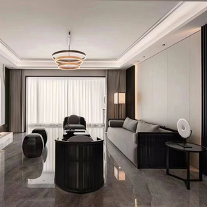 新中式沙发组合高端鸡翅木实木简约客厅大小户型万物样板房家具