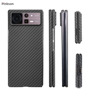 适用Pinkson适用小米Mix Fold2手机壳折叠屏mixfold3保护套凯夫拉芳纶纤维碳纤维商务全包磨砂硬壳高档配件新