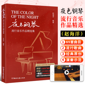 正版 夜色钢琴 流行音乐作品精选集 赵海洋 湖南文艺出版社