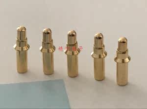 特价电流电池针3.5*12MM 弹簧导电针 测试探针 铜质镀金圆头顶针
