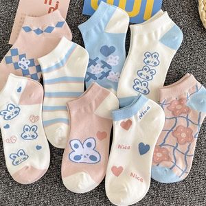 儿童袜子棉女童日系可爱卡通韩版短袜女孩宝宝童袜透气夏季薄船袜