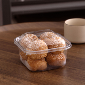 流心泡芙透明包装盒酥点麻薯大号盒子小蛋糕饼干肉松小贝打包盒子
