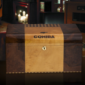高希霸雪茄保湿盒110支装西班牙雪松木专业烟盒雪茄箱双层钢琴漆