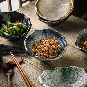 日式复古创意家用餐厅寿司料理网红水果沙拉小吃凉菜陶瓷三文鱼碗