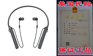 Sony - C400 Wireless Behind-Neck in Ear Headphone Black (WIC