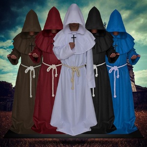 克苏鲁神话狂信徒Cosplay服装中世纪僧侣服修士袍巫师服牧师服
