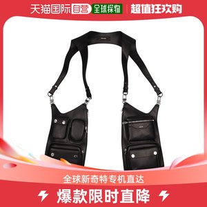 香港直邮潮奢 AMIRI 男士2.0皮革胸挂包