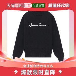 香港直邮VERSACE 男士黑色棉质标志性毛衣 A85006-A232493-A1008