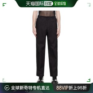 香港直邮潮奢 Feng Chen Wang 男士 黑色未收边长裤 FUS17TR05
