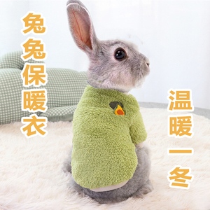给小兔子穿的专用小衣服垂耳侏儒小白兔宠物过冬用品冬季保暖加厚