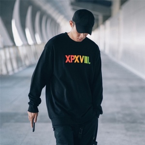 XPX 周柏豪 XPXVIII彩虹色团队印花Logo套头卫衣宽松男女同款潮牌