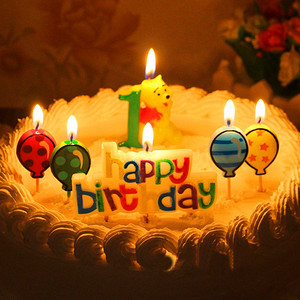 大气球字母生日快乐蜡烛我爱你蜡烛生日蛋糕装饰英文字母生日蜡烛