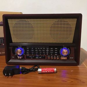 特卖日本美国收音机老人老式怀旧全波段蓝牙插优盘台式耐用型机器