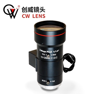 道路监控长焦镜头12-120mm自动光圈1/1.8手动变焦3MP高清人脸识别