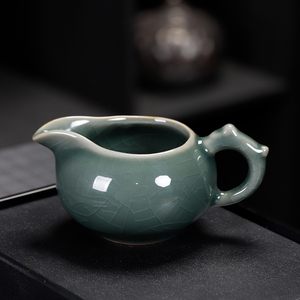 哥窑公道杯冰裂釉茶海陶瓷功夫茶具配件分茶器泡茶家用单个轻奢