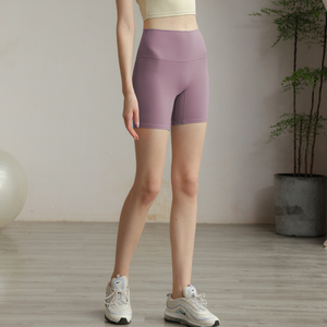 暴走的萝莉瑜伽裤女夏季薄款高腰提臀健身裤紧身跑步外穿运动短裤