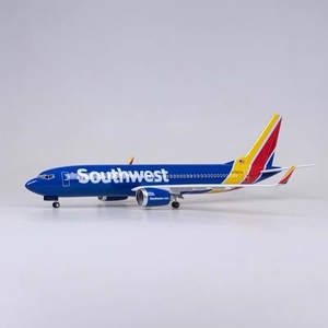 美国美西南航空 SOUTHWEST 波音机B737合金仿真飞机模型航模摆件