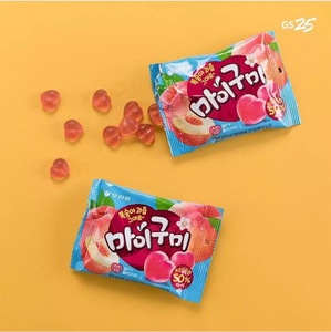韩国进口好丽友屁桃GS25便利店葡萄草莓软糖姜丹尼尔桃子蜜桃QQ糖