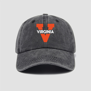 弗吉尼亚美国名校Virginia大学ncaa帽子棒球帽做旧男女鸭舌帽遮阳