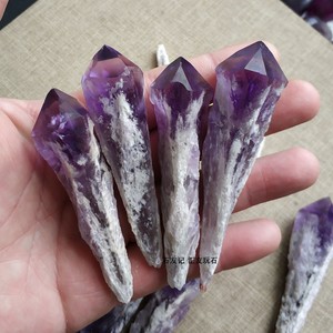 天然紫水晶原石摆件 权杖紫水晶骨干 矿石标本 灵修能量石包邮