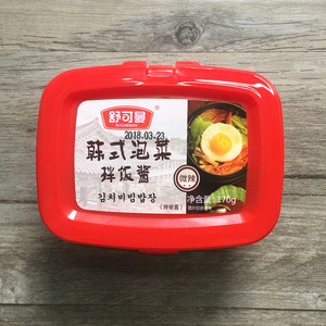 韩式泡菜酱盒装170g 石锅拌饭炒年糕酱 拌面酱 可搭配魔芋面