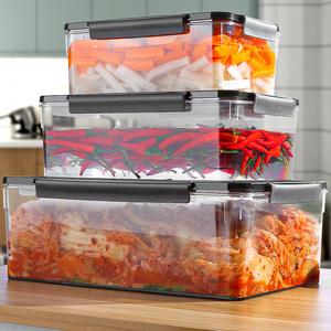 大容量泡菜坛子食品级收纳盒密封盒家用泡菜罐腌制腌菜盒鸡爪咸菜