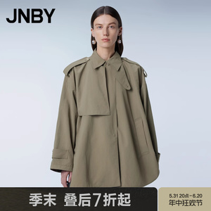 【商场同款】JNBY/江南布衣24春新品风衣宽松长袖H型5O3910400