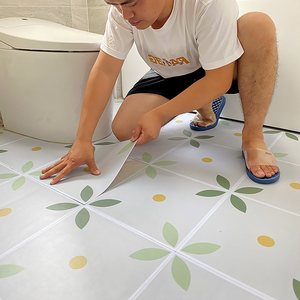 浴室卫生间防水地贴专用地砖贴纸厨房地面耐磨防滑厕所地板贴自粘